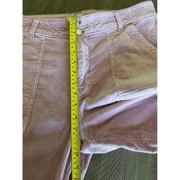 Pilcro Anthropologie Pink Corduroy High Rise Straight Leg Pants Women’s size 32 - Picture 12 of 12